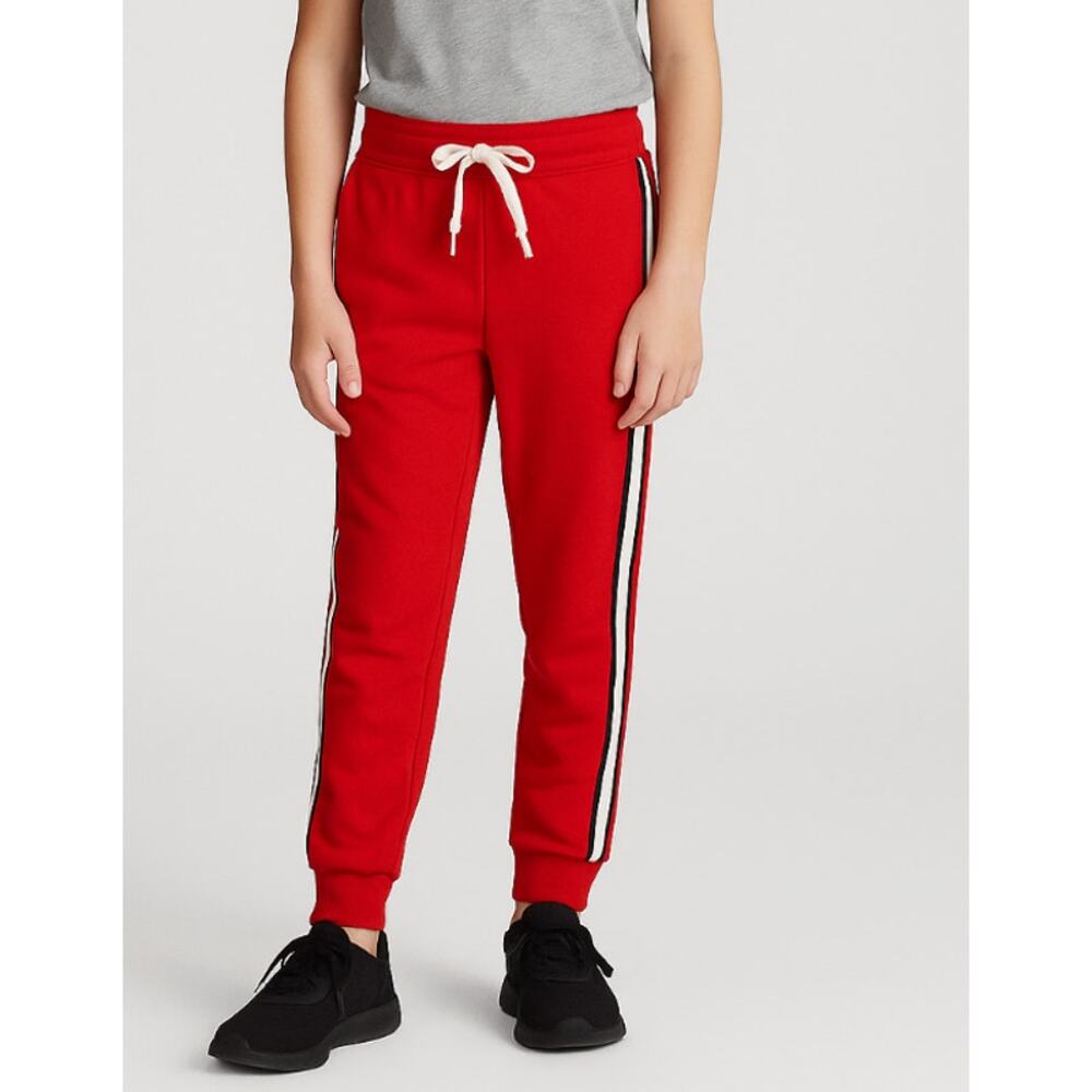 Lauren Ralph Lauren Boys Youth XL Red Fleece Jogger Sweatpants Track Pants